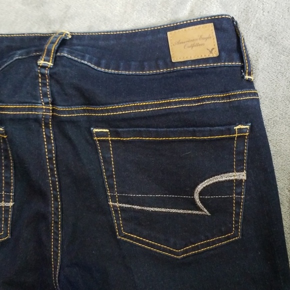 AMERICAN EAGLE ARTIST WIDE LEG FLARE STRETCH JEANS - Picture 7 of 8